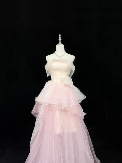 Pink Prom Dress Inspo Ball Gown Off Shoulder Long 18th Birthday Outfits Formal Party Gown RC0266