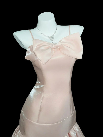 Romantic Sheath Tight Spaghetti Strap Blush Pink Senior Short Graduation High School Homecoming Dresses N4549