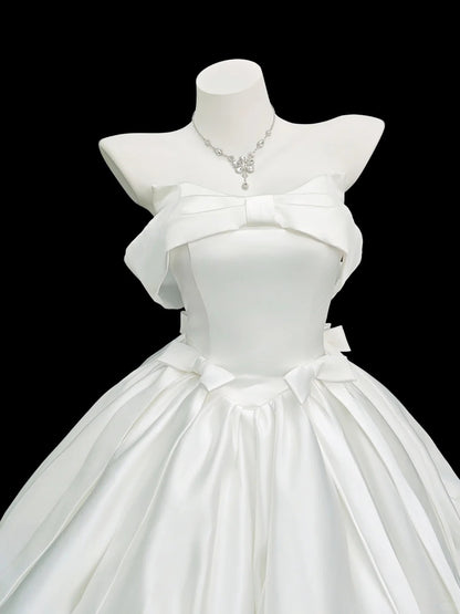 Süße Ballkleid-Inspo mit Carmen-Ausschnitt für Oberstufen-Abschlussball, kurzes Mini-weißes Hoco-Kleid, Heimkehrkleider N4546
