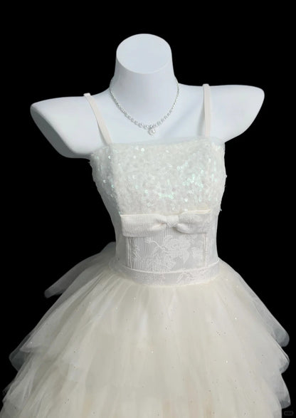 Cute Ball Gown Straps Ivory Tulle High School Ideas Homecoming Dress Inspo Birthday Dresses Senior Graduation Outfits RB7219