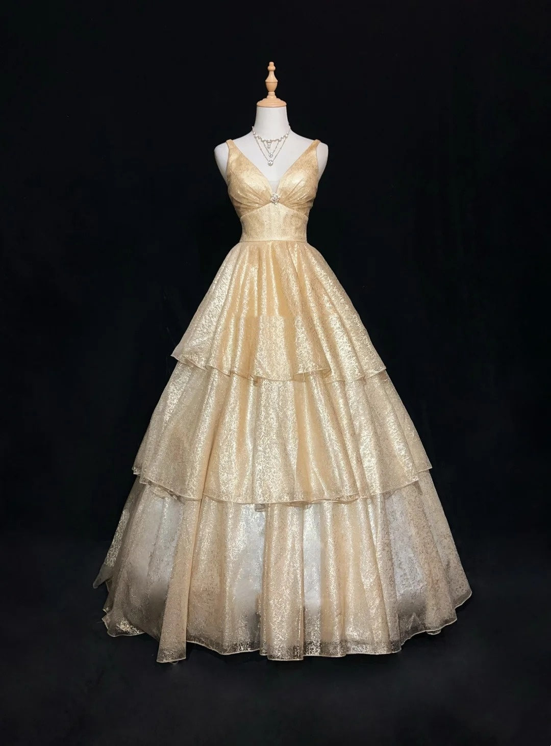 Robes de bal vintage esthétiques, robes de soirée rétro des années 80, robes de soirée longues à sequins couleur champagne, tenues de soirée N2326