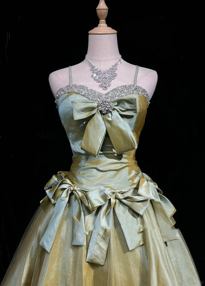Vintage Ball Gown Spaghetti Straps Olive Green 12th Grad Short Mini length Aesthetic Look Homecoming Dresses RB4338