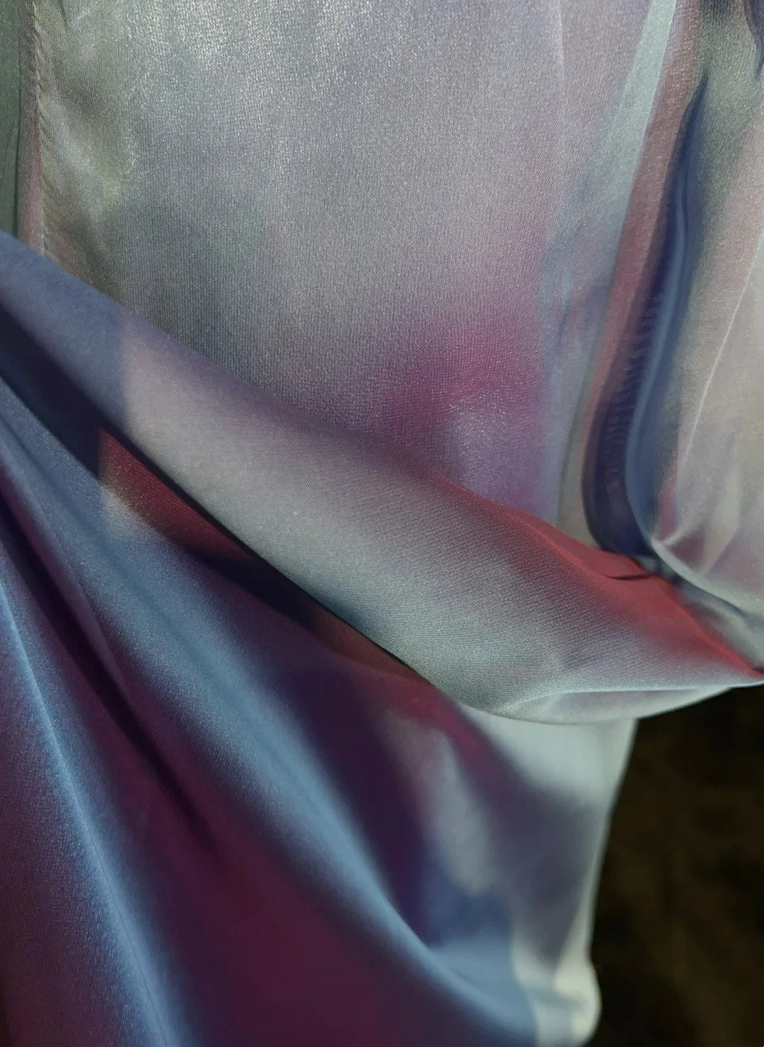 Elegante Abschlussballkleider A-Linie Neckholder Farbverlauf Traube Chiffon Mit Perlen Ärmelloses Langes Abendkleid N2894