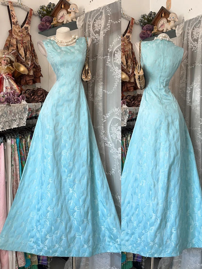 Prom Dress A line Square Blue Lace Floor Length High School Graduation Party Dresses RC1101