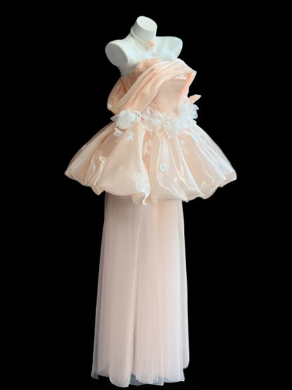 Cute Ball Gown Off The Shoulder Blush Pink Short Mini High School Ideas Homecoming Dresses Inspo Birthday Dresses Senior Graduation Outfits RB7231