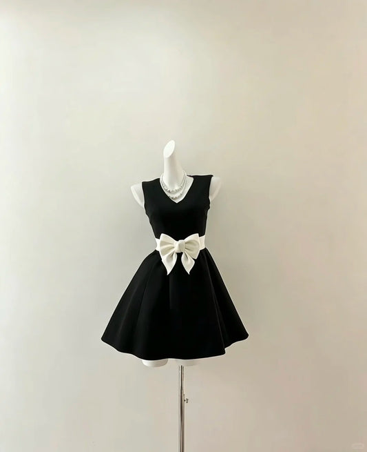 Elegant A line V Neck Little Black Dress Short Cocktail Homecoming Dresses Ideas Hoco Outfits RB4817