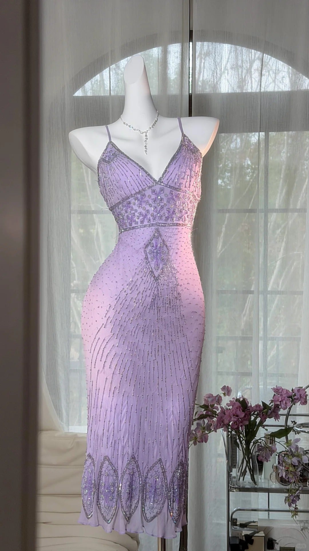 Cute Sheath Spaghetti Strap Lilac Chiffon Ideas For Women Birthday Dress Homecoming Outfits N3533