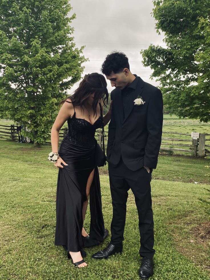 Classy Mermaid Spaghetti Strap Black Satin Slit Prom Dresses Inspo For Teens Formal Dress Party Outfits Prom Gowns AB094