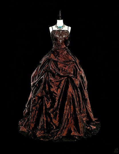 Vintage Ballkleid aus den 1780er Jahren, ärmellos, mit Spaghettiträgern und Perlenstickerei, langes Abendkleid N1603