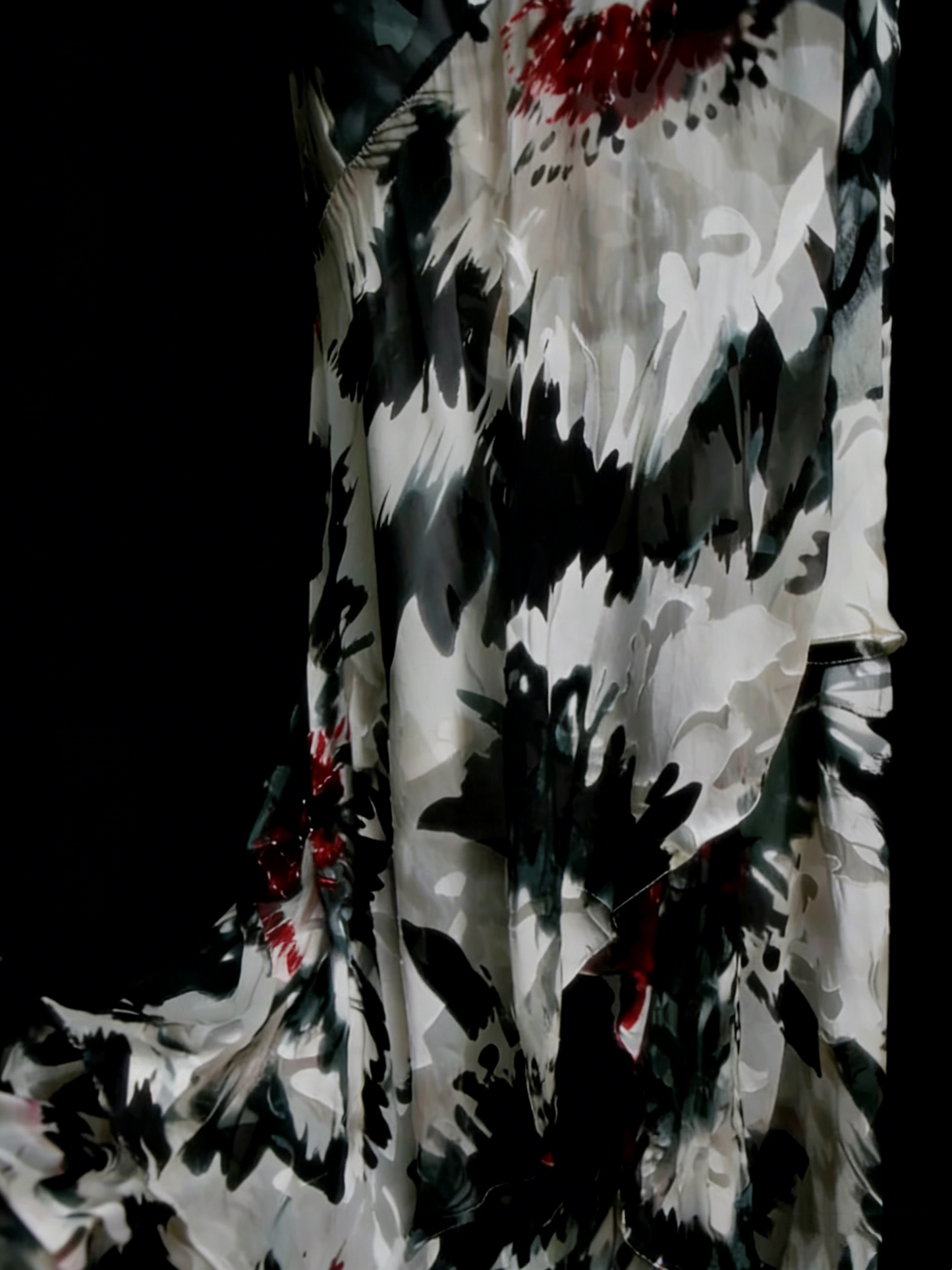 Robes de bal vintage esthétique Années 60 Rétro Noir Floral Sirène Longue Robe de soirée N2135