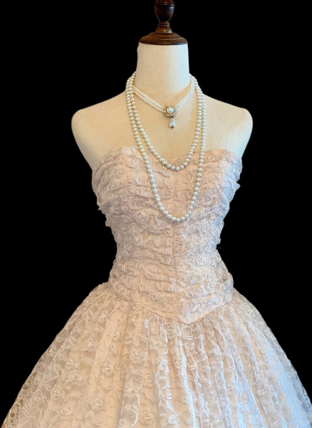 Inspiration Tenues de Soirée : Robe de Bal Unique, Bustier Cœur, Dentelle Rose, Longueur Mi-mollet, Bal de Promo RB4021