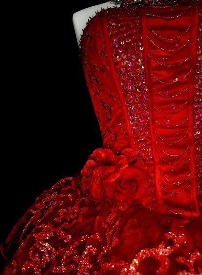Robe de bal bustier en dentelle rouge unique, inspiration vintage, mode années 2000, robes de bal de promo courtes, inspiration robes de retour à la maison N2012