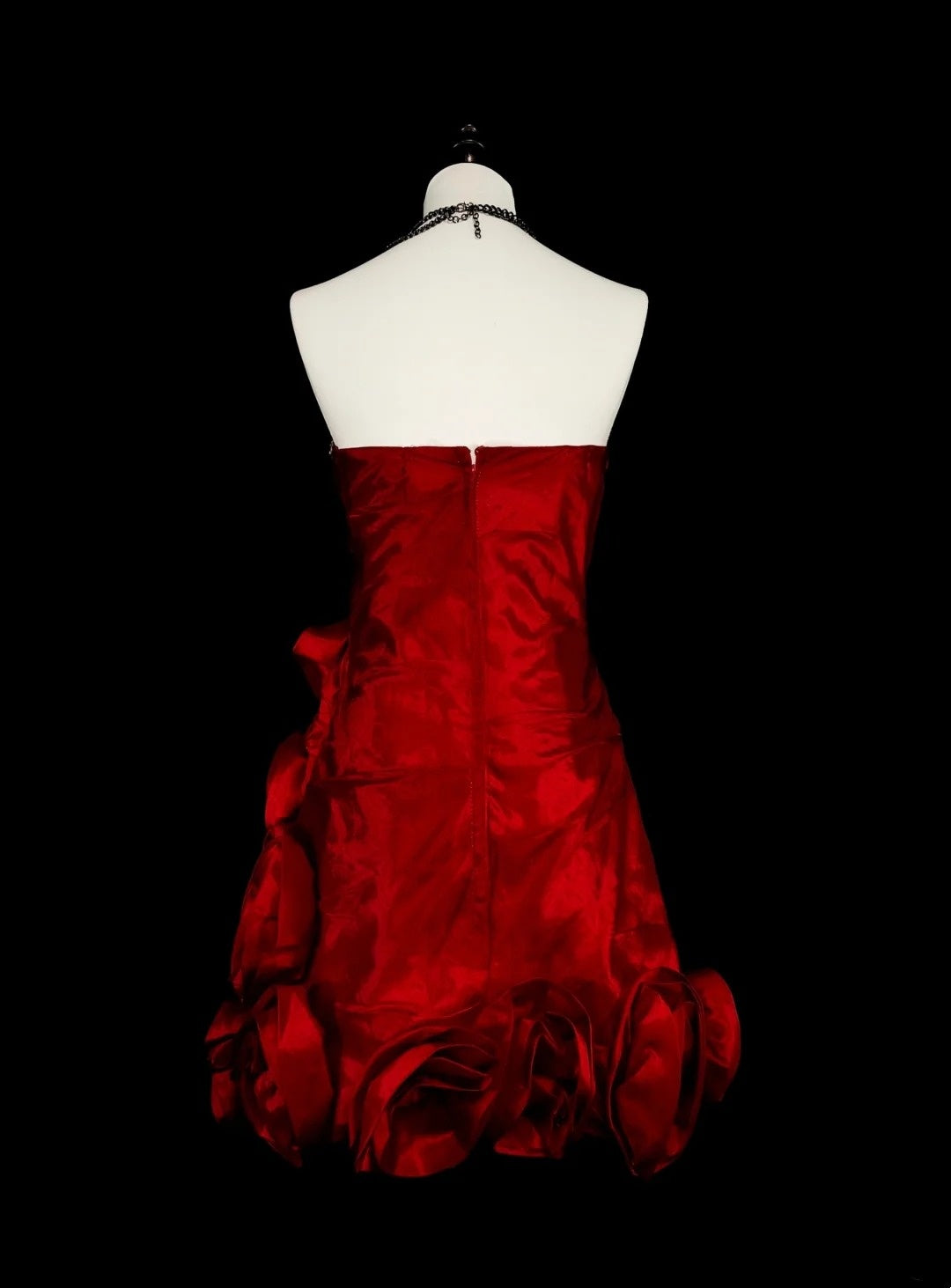 Robe Courte Moulante Rouge Cœur Unique Fourreau Inspiration Vintage Années 2000 Robes de Bal N2013