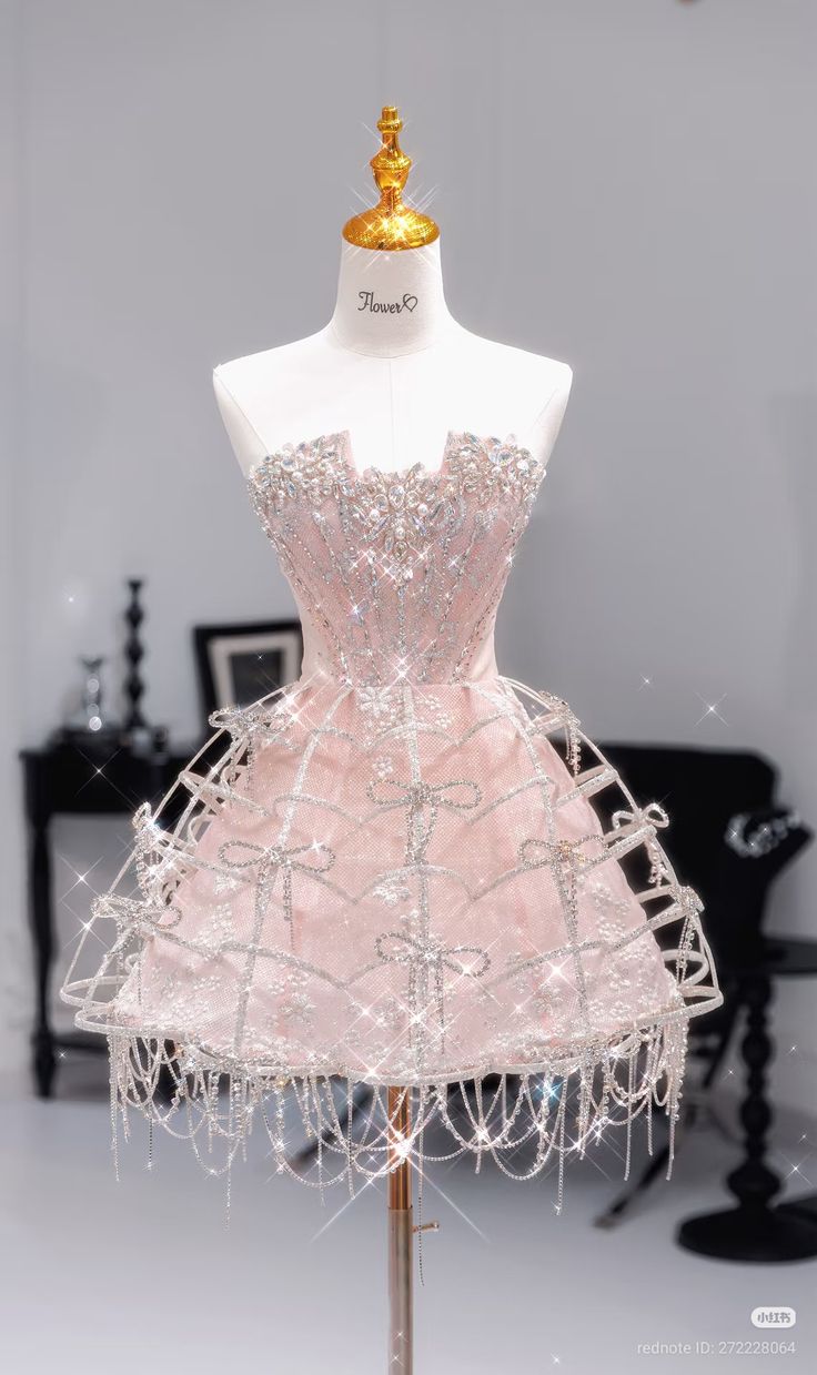 Sparkle Ballkleid Trägerlos Pink Pailletten Partykleid Kurz Mini 18. Geburtstag Kleider Hoco Outfits RB3504