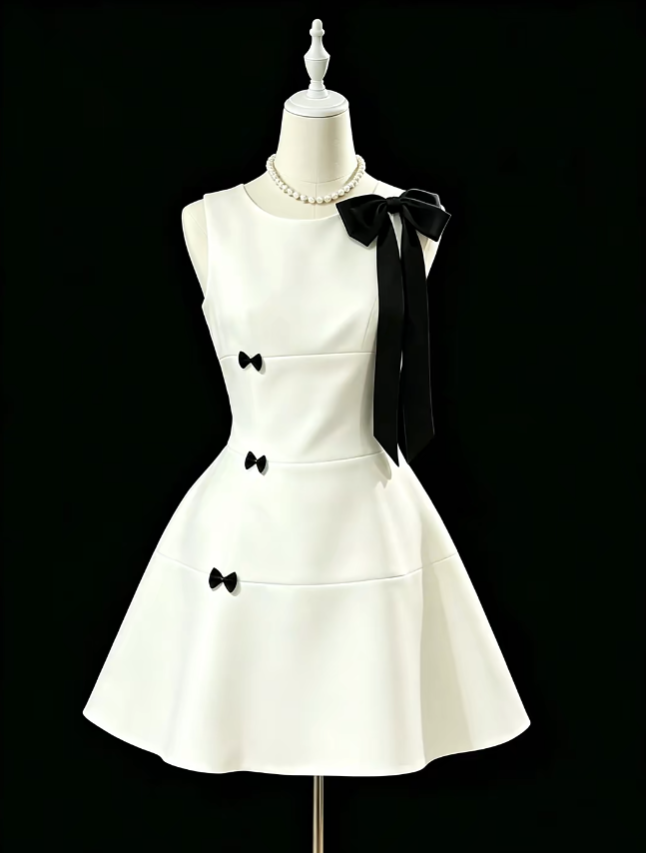 Unique Ball Gown Scoop White Mini University Ideas Homecoming Dresses Inspo Short Hoco Court Gowns RB7191
