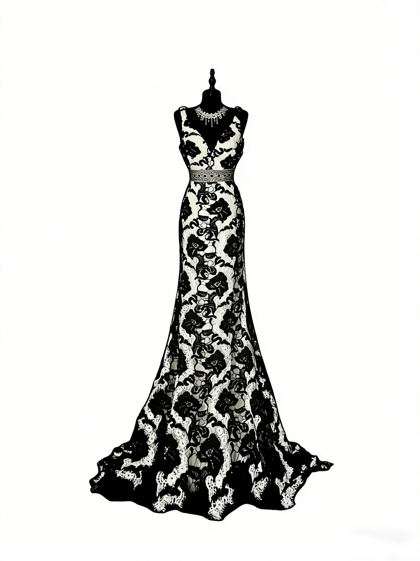 Modest Mermaid V Neck Black Floral Satin College Formal Outfit Long Prom Graduation Dresses For Teens N1188