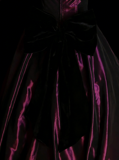 Bezauberndes trägerloses Ballkleid in Traubenfarbe, ideal für Sweet 16, Quinceañera, Abschlussball oder als langes Kleid (15 Vestidos De Fiesta N1246)