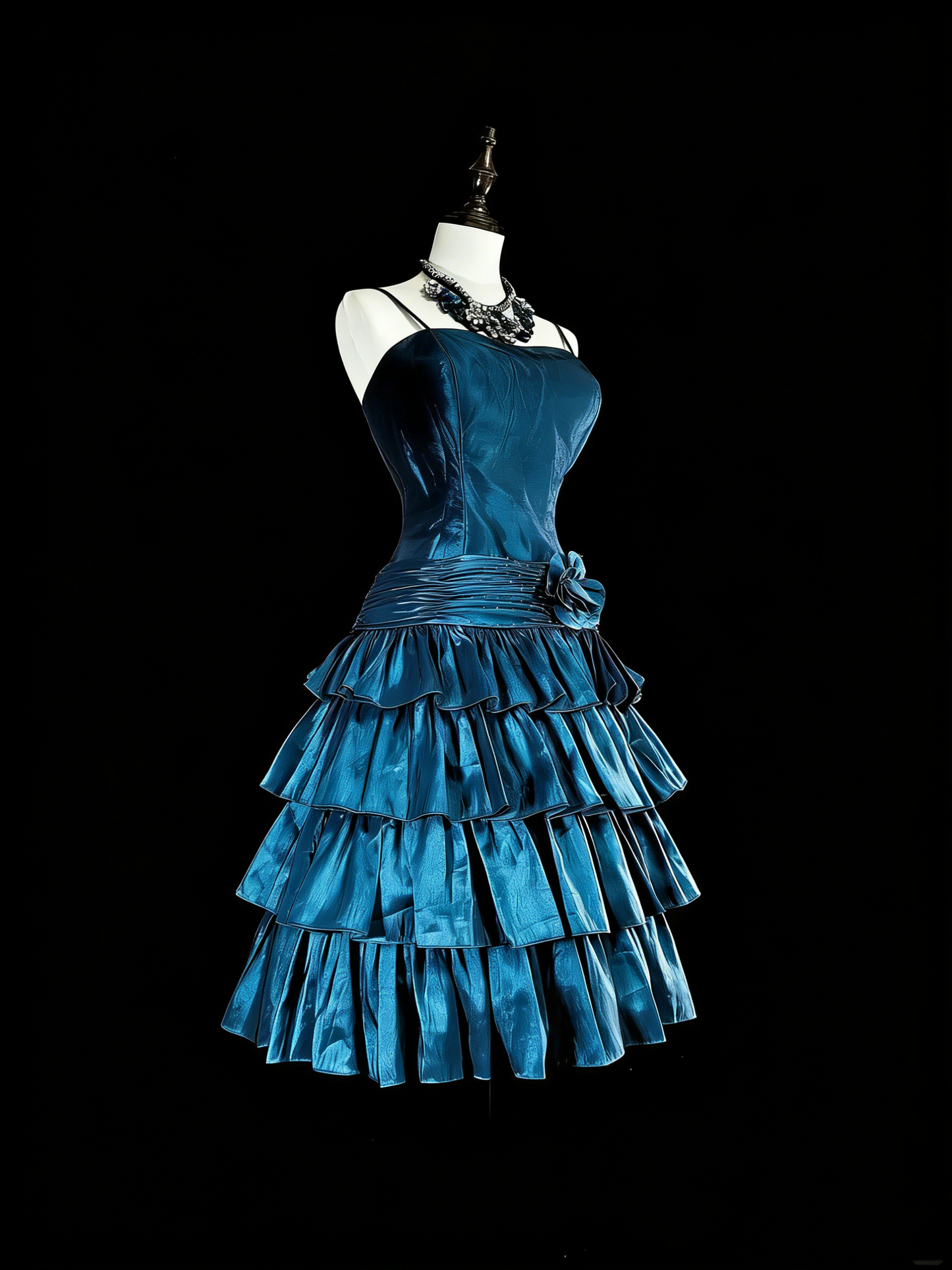 Hübsches Ballkleid Spaghettiträger Marineblau Kurz Mini Homecoming Kleider Hoco Kleider N2709