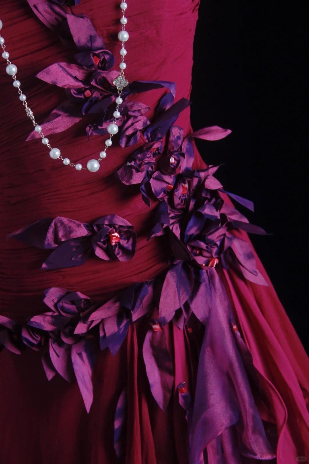 Wunderschöne Abiballkleider A-Linie Trägerlos Hot Pink Chiffon Lange Abendkleider N3436