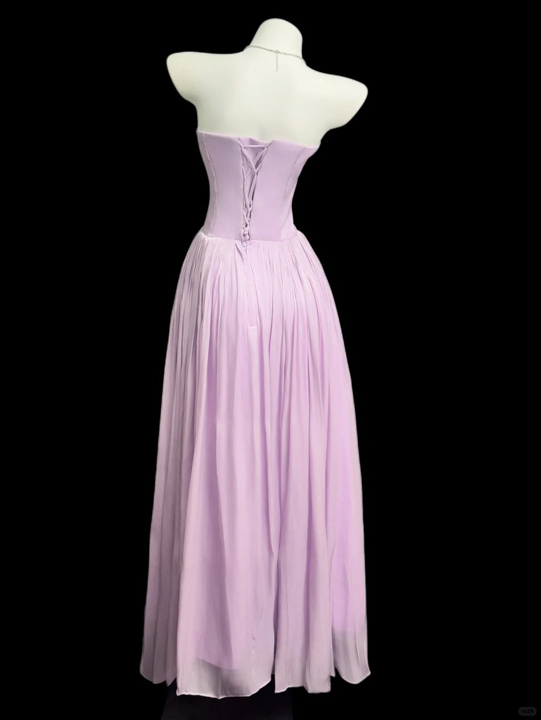 Chic A line Sweetheart Lilac Chiffon Sleeveless Long Prom Dress Formal Dress Party Dresses RB7230
