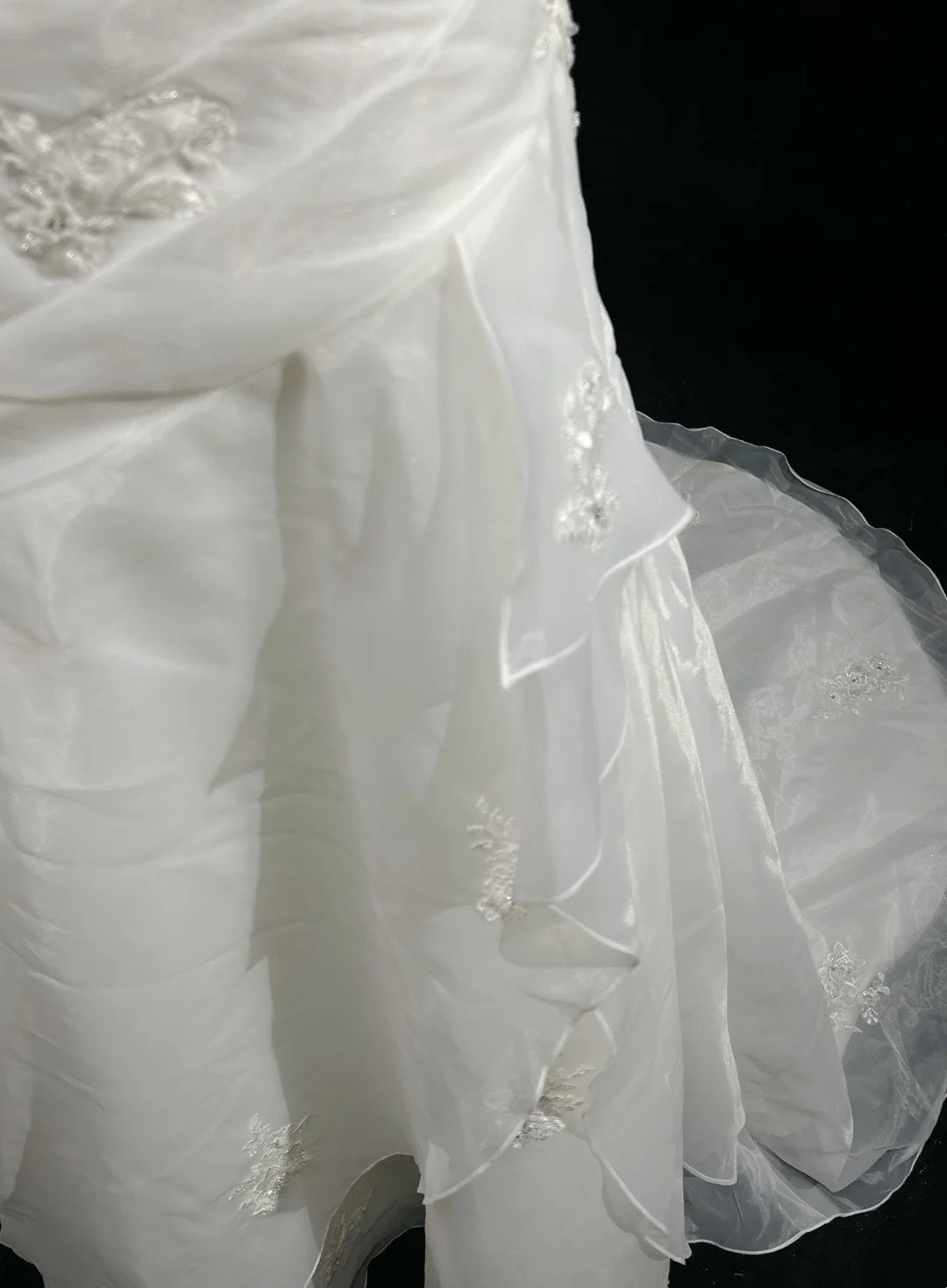 Wedding Dress Timeless Mermaid Spaghetti Straps White With Ruffled Floor Length Bridal Gown RC1151