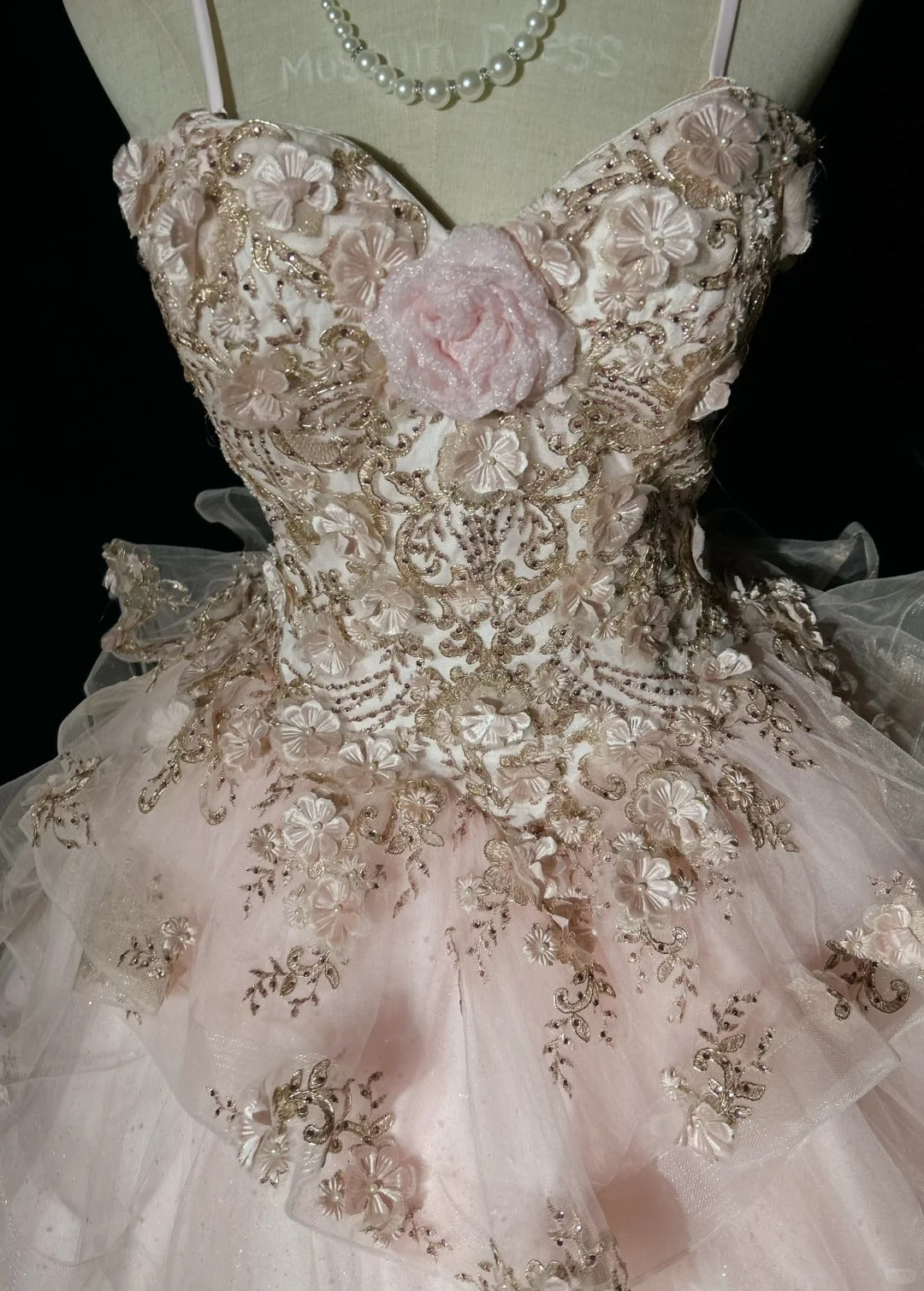 Robe de bal bustier en tulle avec fleurs Robe de soirée Sweet 16 Robe de Quinceanera longue 15 Vestidos De Fiesta N4219