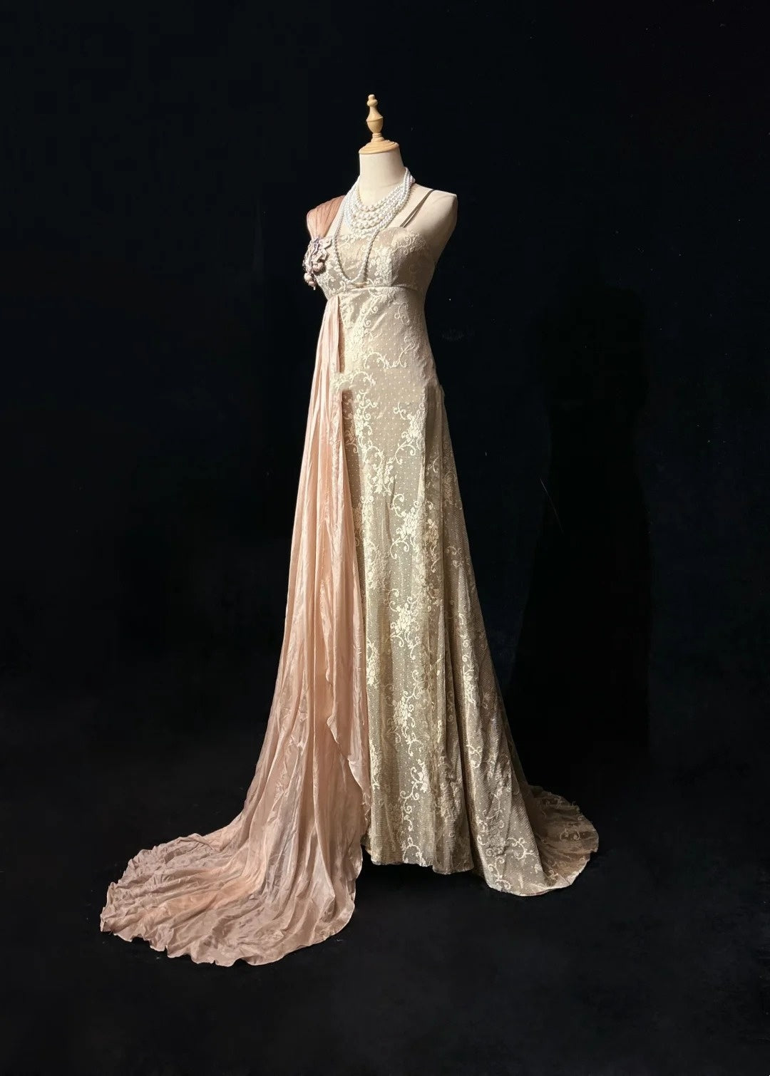 Vintage Prom Dresses Mermaid Spaghetti Straps Blush Pink Satin Long 80s Party Evening Formal Gown RC1143