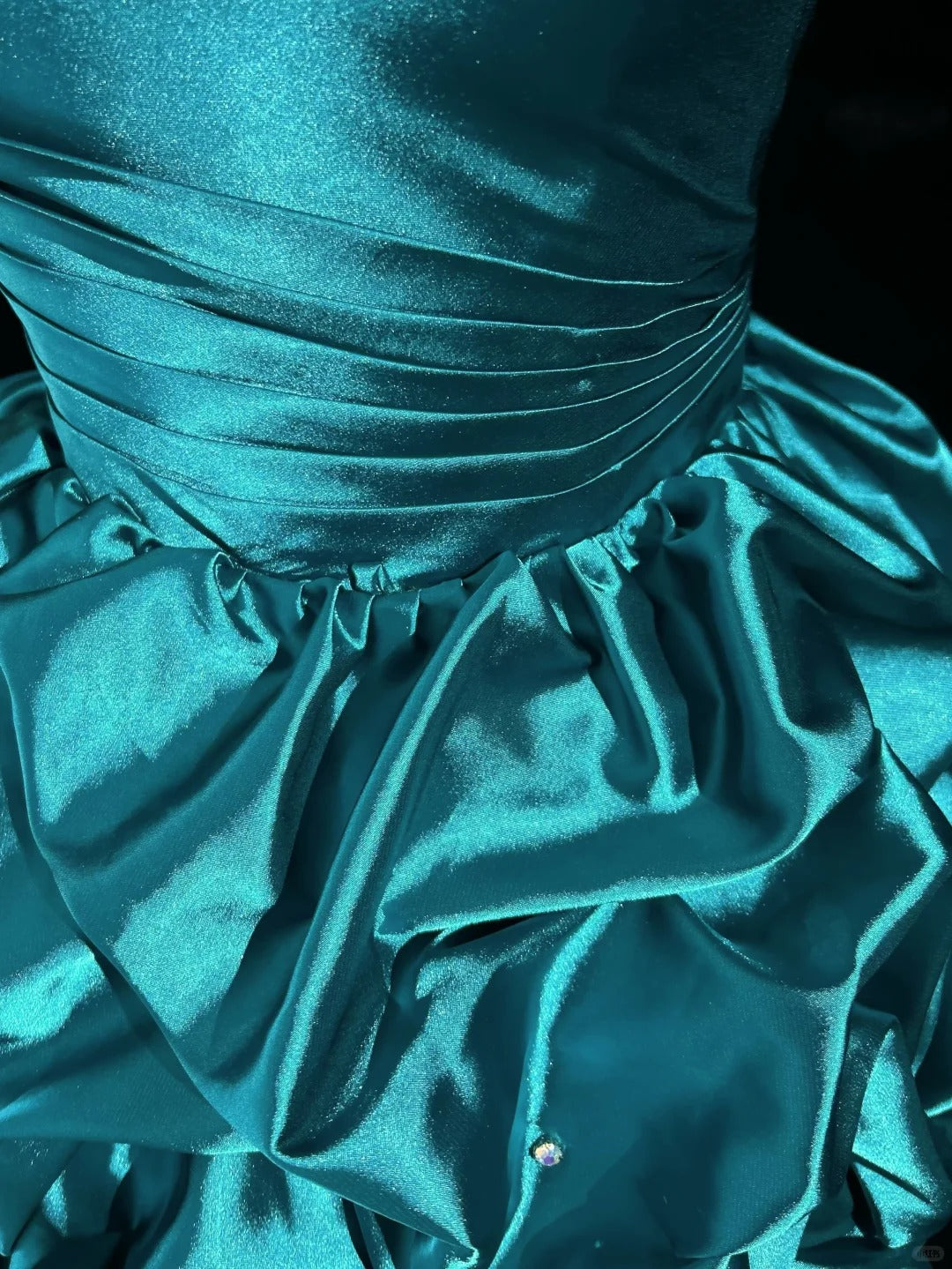 Vintage Ballkleid Sweetheart Blau Satin 12. Klasse Kurze Minilänge Ästhetischer Look Homecoming Kleider RB4337