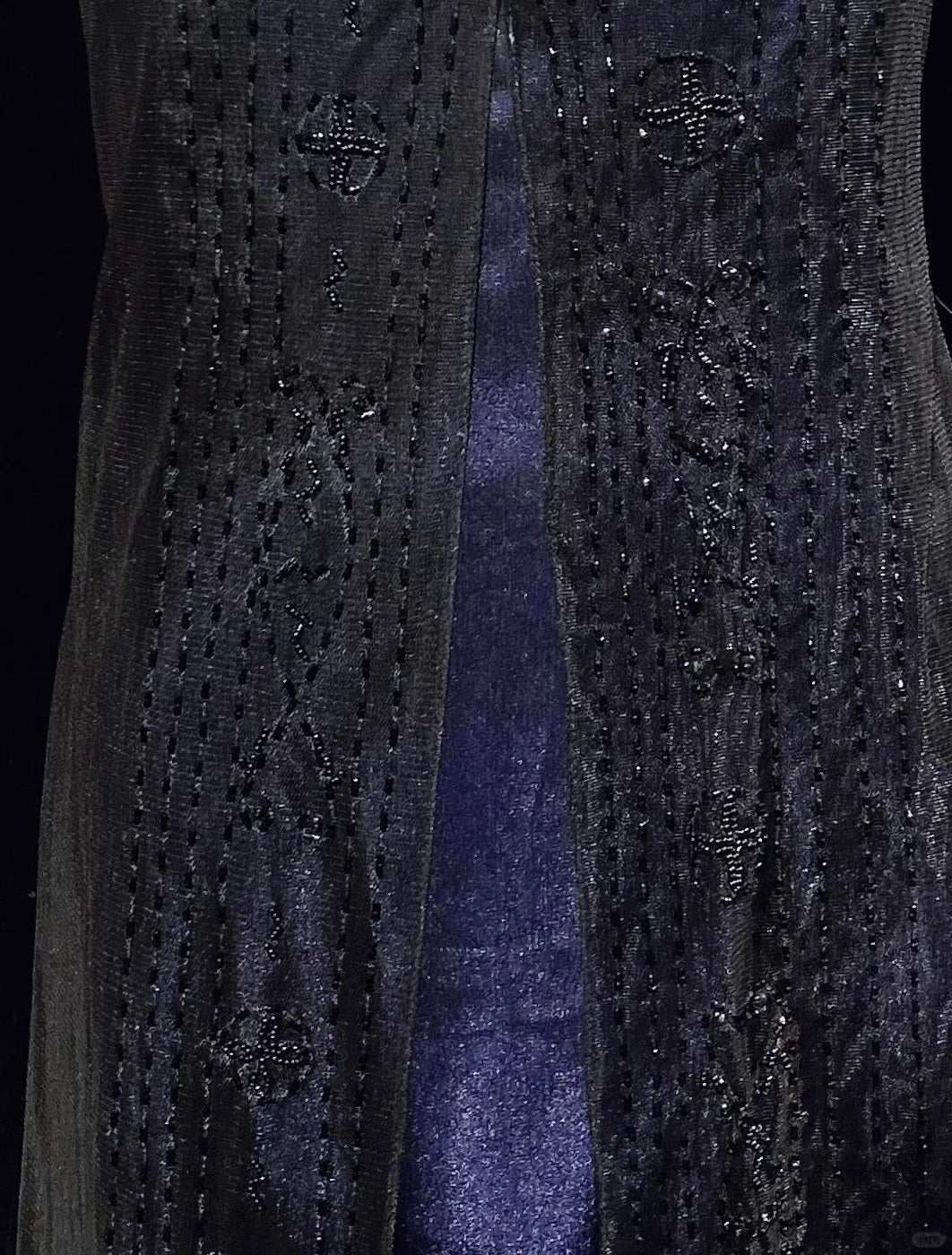 Robes de bal vintage en tulle bleu marine coupe trapèze avec bretelles spaghetti style années 80, ornées de perles, longues tenues de soirée formelles N3871