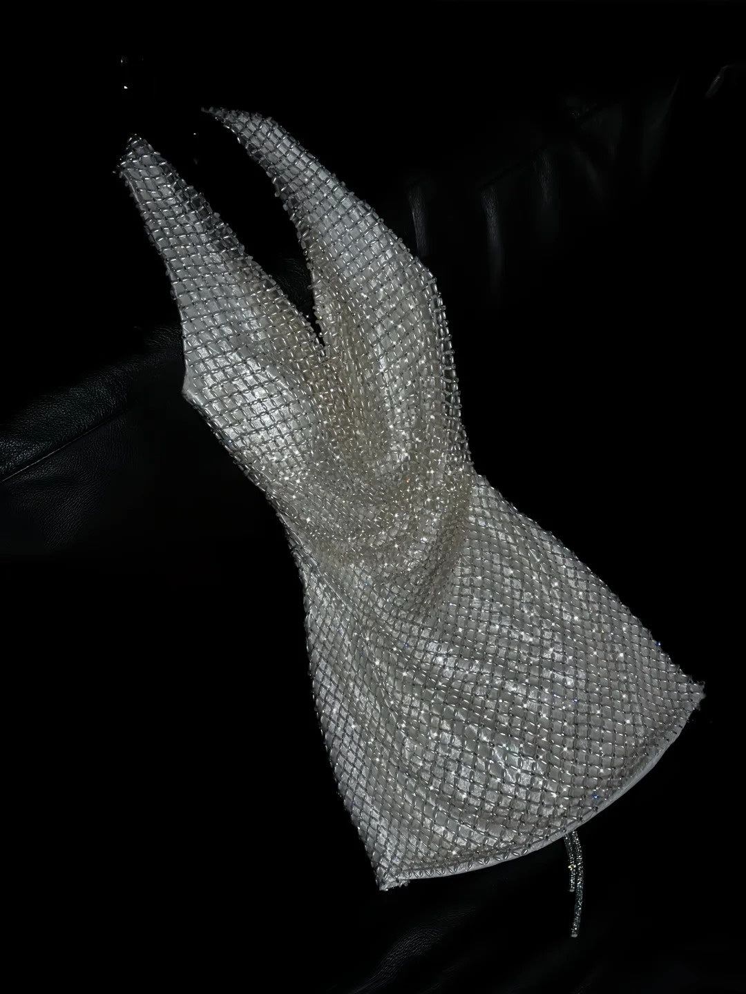 Robe de bal longue sirène princesse à sequins champagne, dos nu, tenue de soirée formelle N995