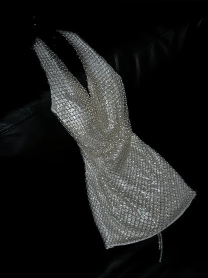 Robe de bal longue sirène princesse à sequins champagne, dos nu, tenue de soirée formelle N995