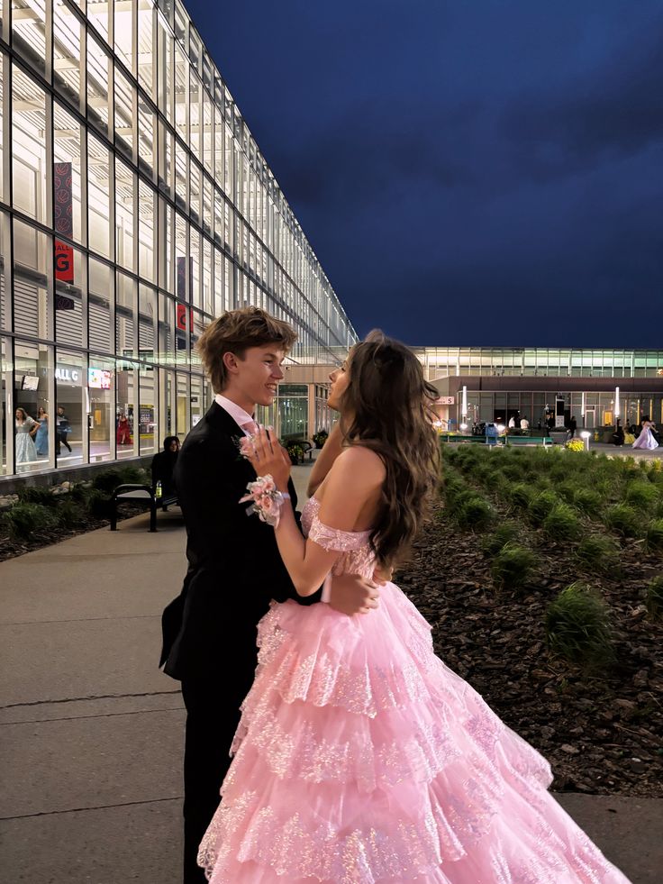 Charming Ball Gown Off The Shoulder Pink Lace Sequin Prom Dresses Inspiration Prom Dress Princess Graduation Dress B515