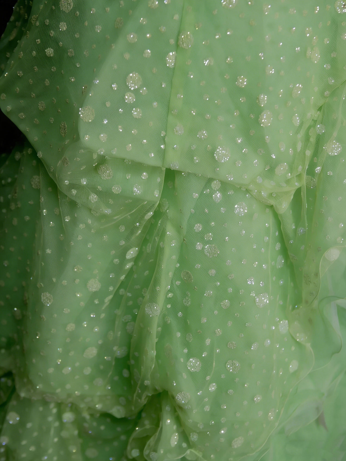 Robe de bal modeste en organza vert, décolleté cœur, style années 80, robe longue inspirée des robes de soirée vintage pour les 16 ans (N1311)