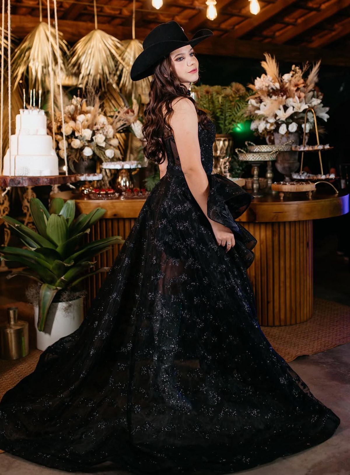 Schwarzes, langes, asymmetrisches Ballkleid aus Organza für Damen, formelles Abendkleid für Tanz und Party AB1725
