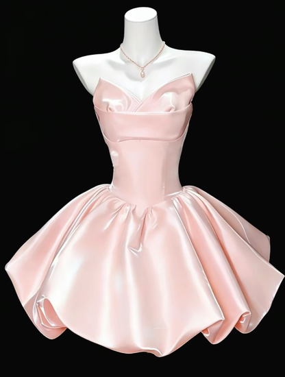 Cute Ball Gown Sweetheart Pink Mini University Ideas Homecoming Dress Inspo Short Birthday Dresses Senior Graduation Outfits RB7202