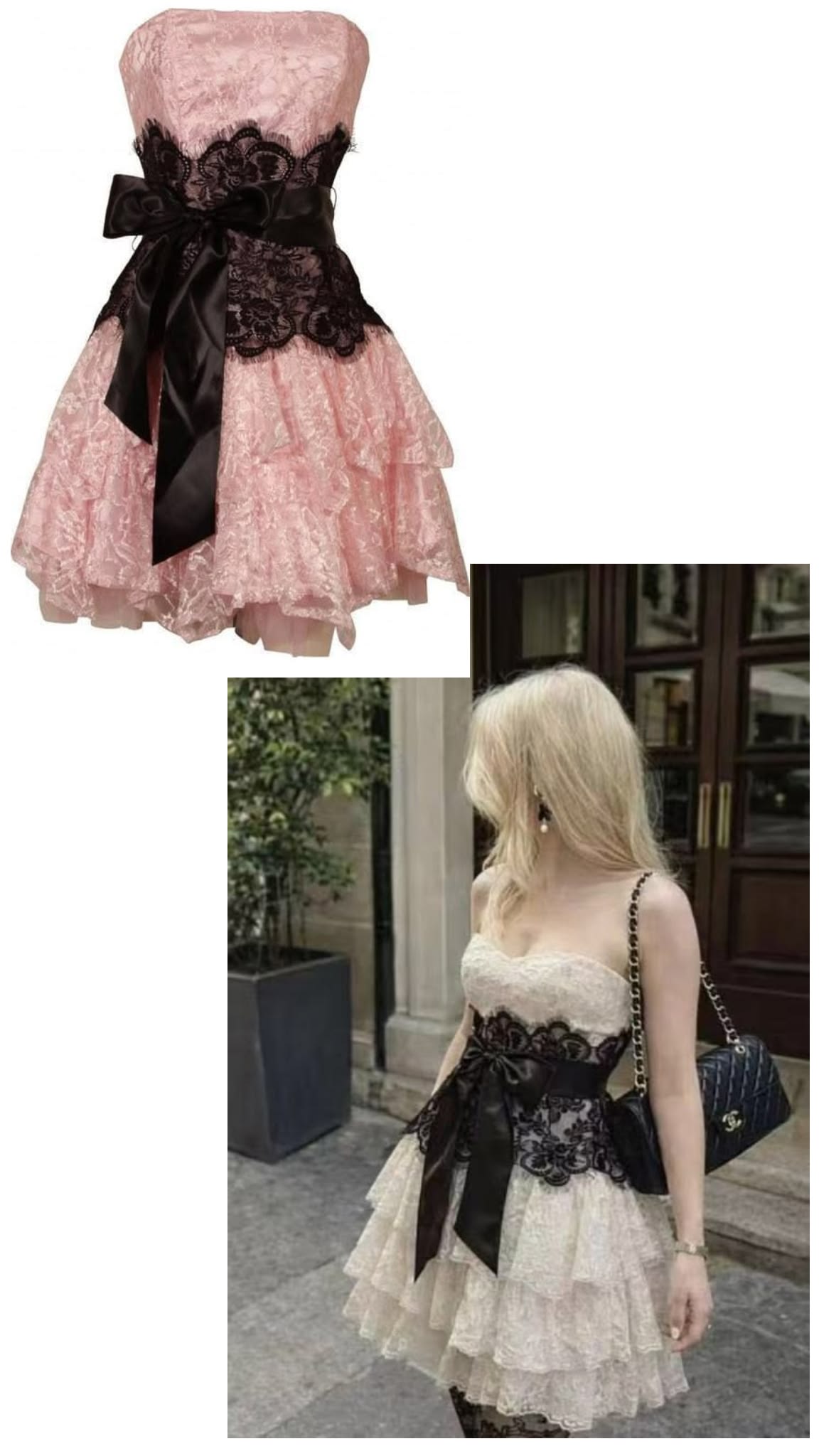 Sexy Homecoming Outfit Ideas A Line Strapless Champagne Lace High School Ideas Inspo Senior Party Graduation Dresses RB8028