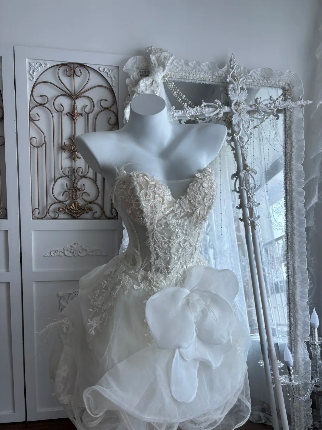 Modest Hoco Dress Homecoming Dresses Ball Gown Off The Shoulder White 16th Birthday Party Outfits RB6387