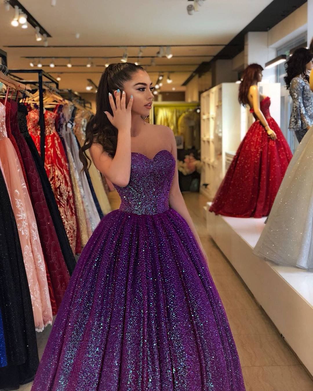 Modest Senior Prom Dresses High Schools Inspiration Ball Gown Sweethea ...
