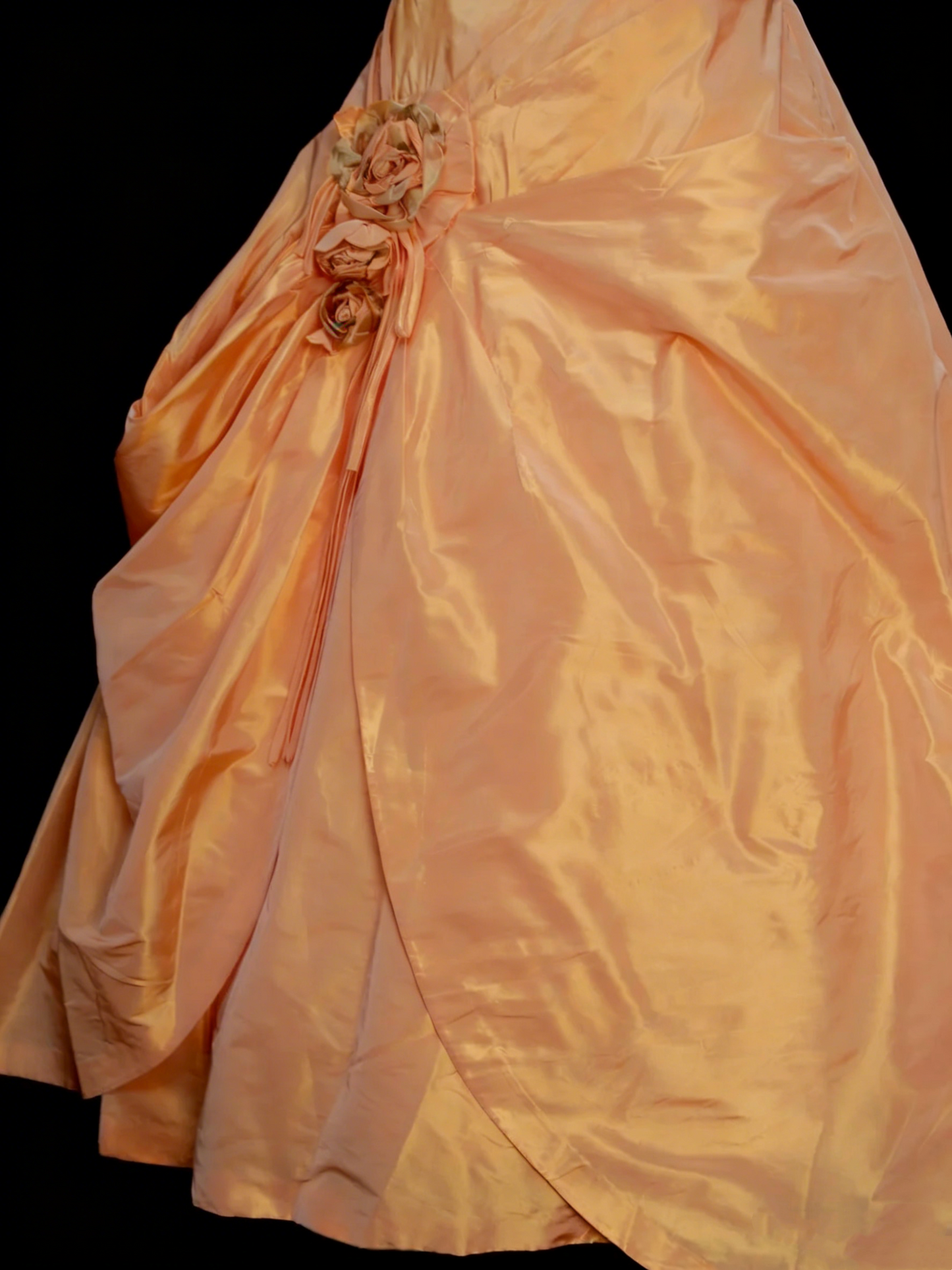 Robe de bal charmante à une épaule orange pour Sweet 16, robe de quinceañera en taffetas ornée de fleurs 3D, longue, taille 15, Vestidos De Fiesta N1312