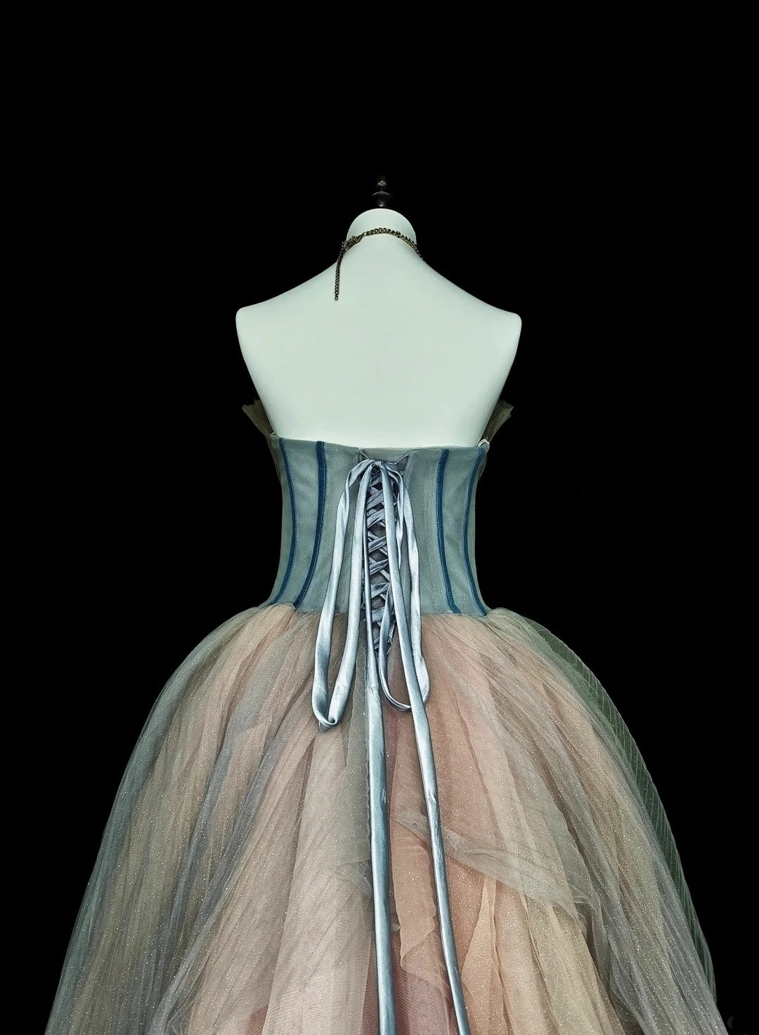 Modest Prom Dresses Ball Gown Sweetheart Tulle Sleeveless Evening Long Quince Dress N3076