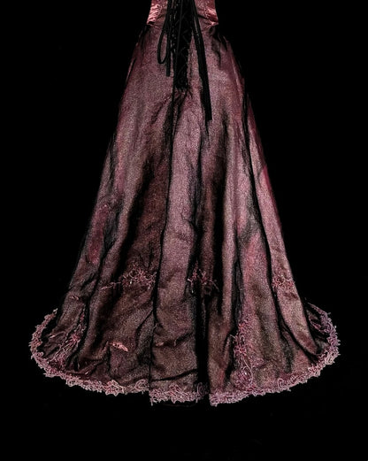 Vintage-Abendkleider im Stil der 1950er Jahre: Elegantes, trägerloses, langes, braunes Ballkleid – Inspiration für formelle Anlässe (N1994)