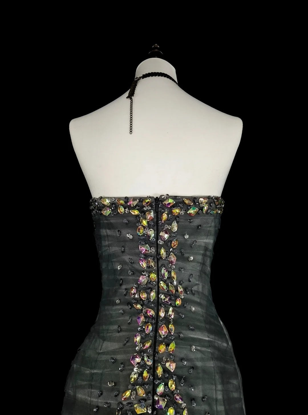 Esthétique Robes de Bal Vintage Années 50 Rétro Sirène Cœur Robe de Soirée Longue Grise N2022