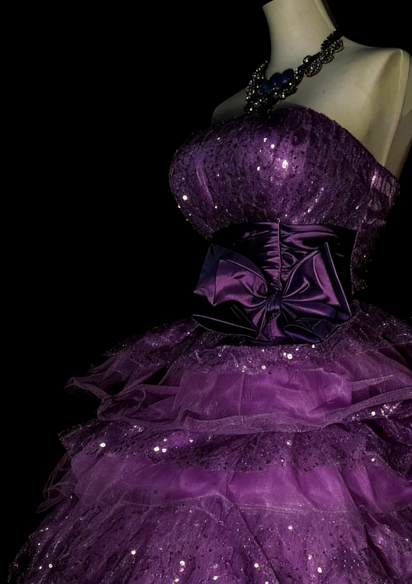 Robe de bal bustier unique en tulle violet, inspiration années 2000, robes de bal courtes, inspiration robes de soirée N1363