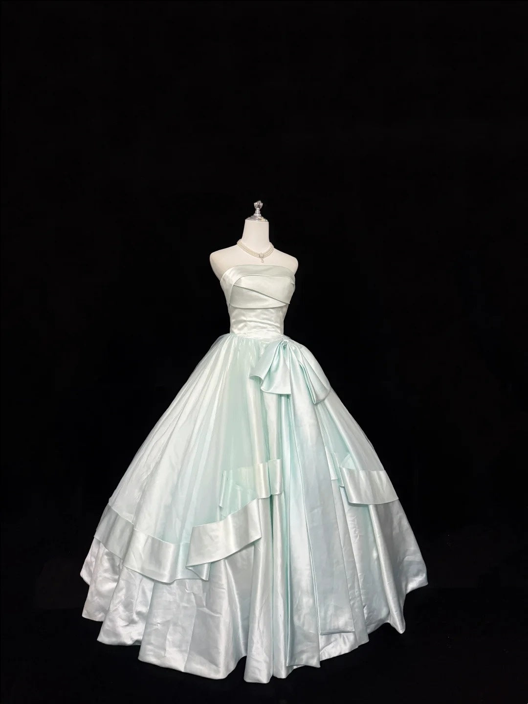 Sweet 16 Dresses Long Ball Gown Sweet Sixteen Long Birthday Dress Strapless Satin Formal Gown RC0297