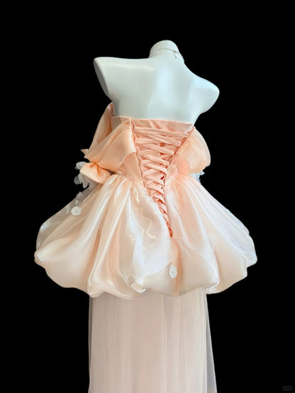 Cute Ball Gown Off The Shoulder Blush Pink Short Mini High School Ideas Homecoming Dresses Inspo Birthday Dresses Senior Graduation Outfits RB7231