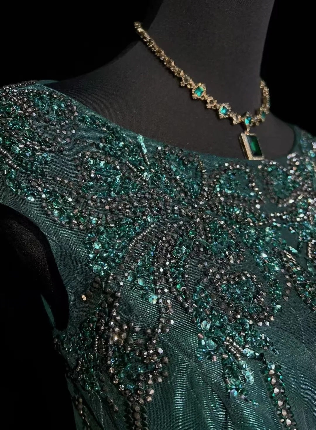 Vintage Prom Dresses A line Scoop Emerald Green Satin Long 2000s Party Evening Formal Gown RC1142