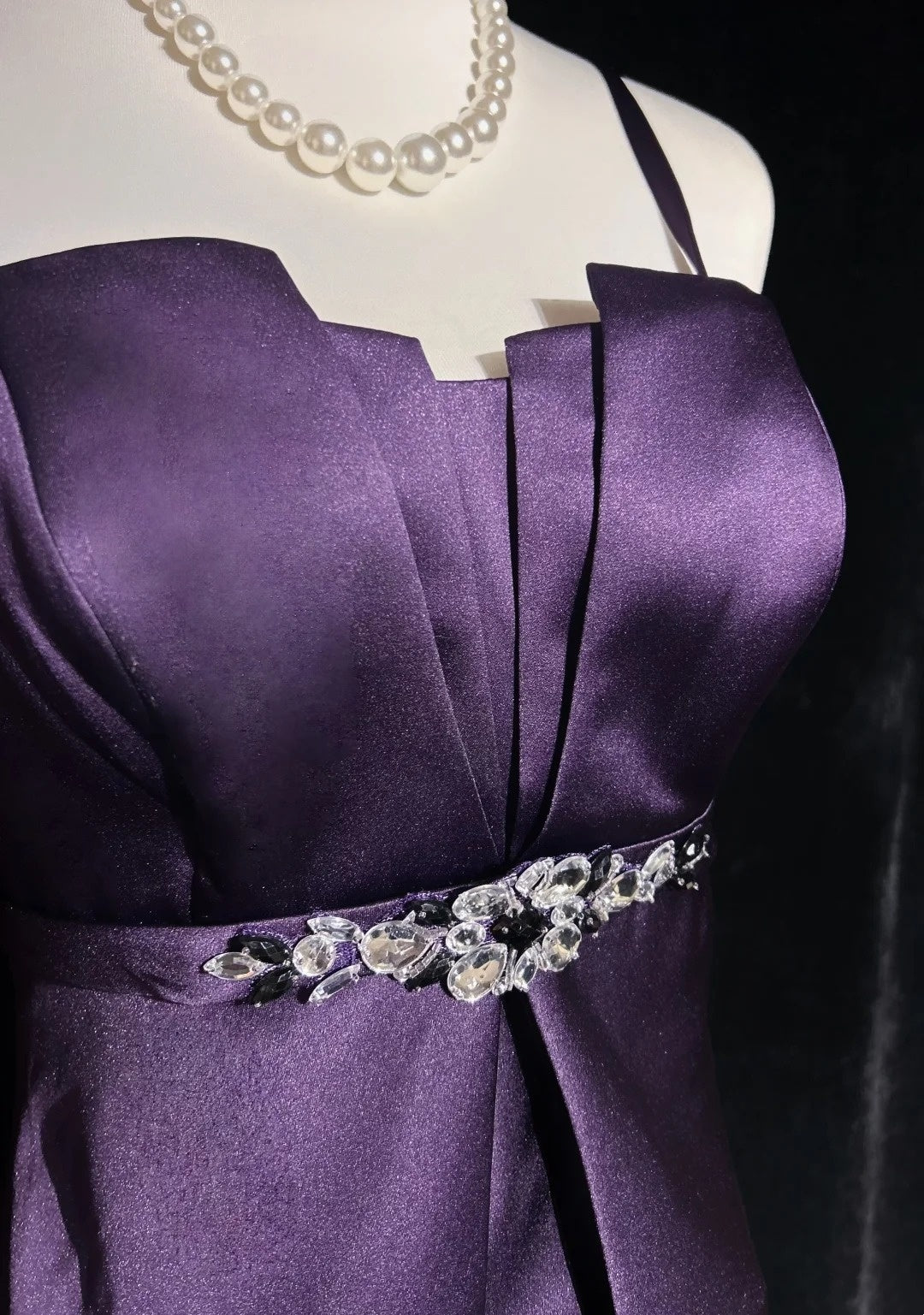 Robes de bal simples, ligne A, bretelles spaghetti, longueur thé, robe de soirée formelle N2530
