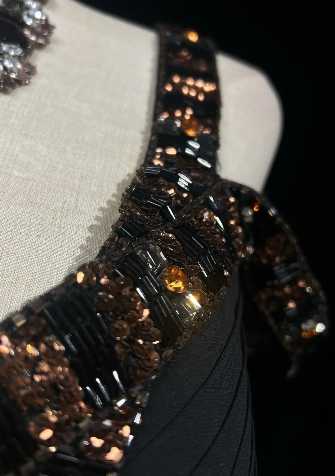 Robes de bal scintillantes sirène à fines bretelles en mousseline noire avec manches, tenues de soirée, longue robe de cérémonie RB3259