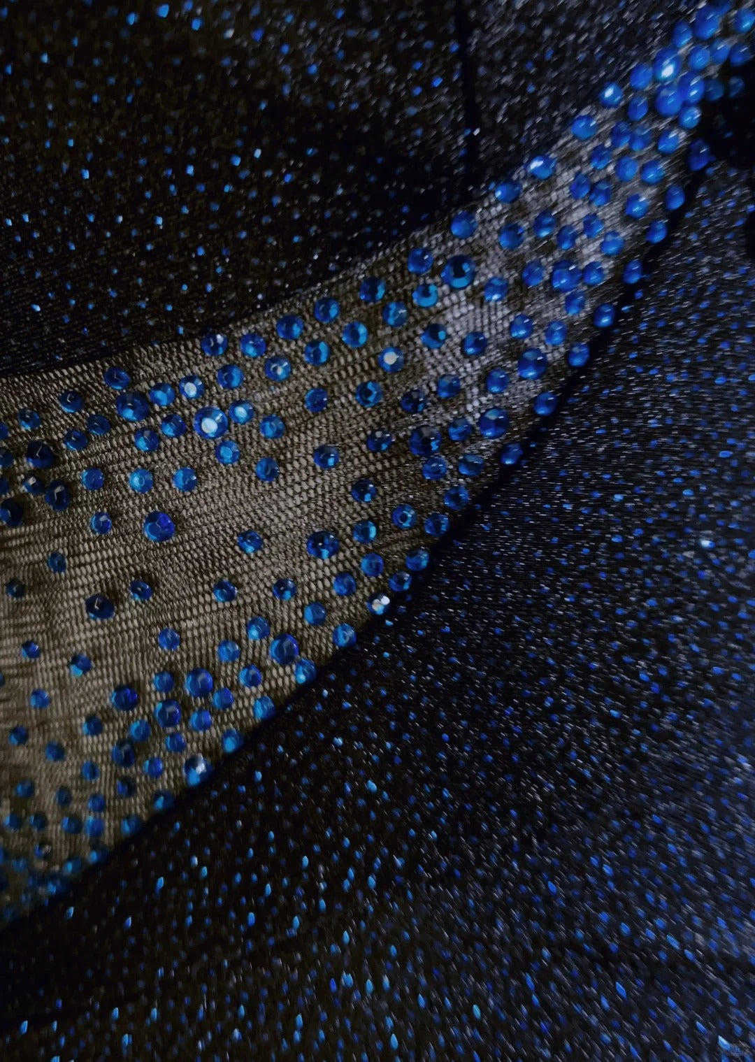 Robes de Bal Vintage Années 90 Sirène Asymétrique Bleu Marine Pailletée Dos Nu Longues Tenues de Soirée N3140
