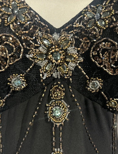 Vintage Ballkleider Meerjungfrau Neckholder Kleines Schwarzes Kleid mit Rüschen Lange Abendgarderobe N3446